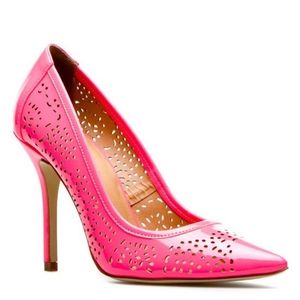Pink Lazer Cut Pumps